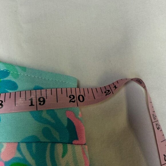 Lilly Pulitzer Jane Shift Dress in Blue Ibiza Aqua La Vista – Size 12, EUC - Picture 12 of 13